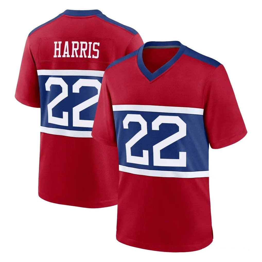 Kieara NY.Giants #22 Najee Harris Player Red Century Home Game Stitched Jerseys