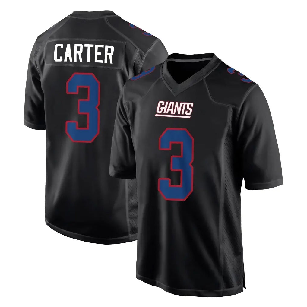 Kieara NY.Giants #3 Abdul Carter Player Carbon Fashion Limited Home Game Stitched Jerseys