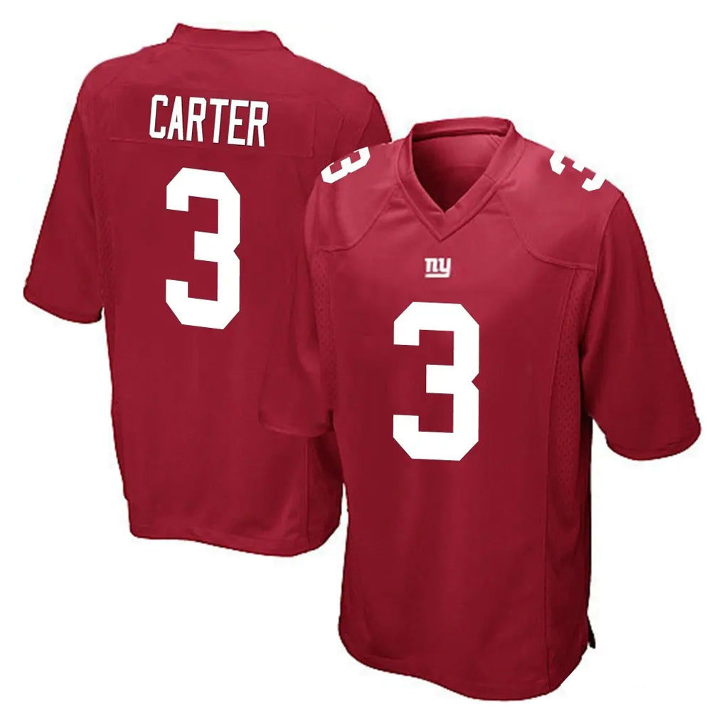 Kieara NY.Giants #3 Abdul Carter Player Red Home Game Stitched Jerseys
