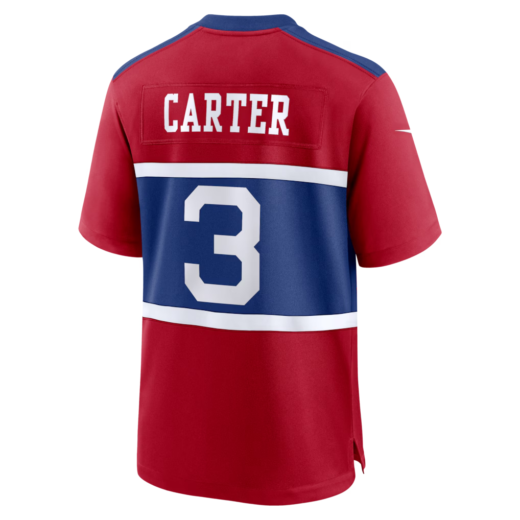 Kieara NY.Giants #3 Abdul Carter Red Alternate Game Stitched Jerseys