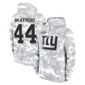 Kieara NY.Giants #44 Cam Skattebo Player Arctic Camo Salute to Service Pullover Hoodies Limited Game Stitched Jerseys