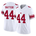 Kieara NY.Giants #44 Cam Skattebo Player White Limited Vapor F.U.S.E. Home Game Stitched Jerseys