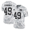 Kieara NY.Giants #49 Tremaine Edmunds Player Arctic Camo Salute To Service Limited Game Stitched Jerseys