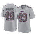 Kieara NY.Giants #49 Tremaine Edmunds Player Gray Atmosphere Fashion Limited Game Stitched Jerseys