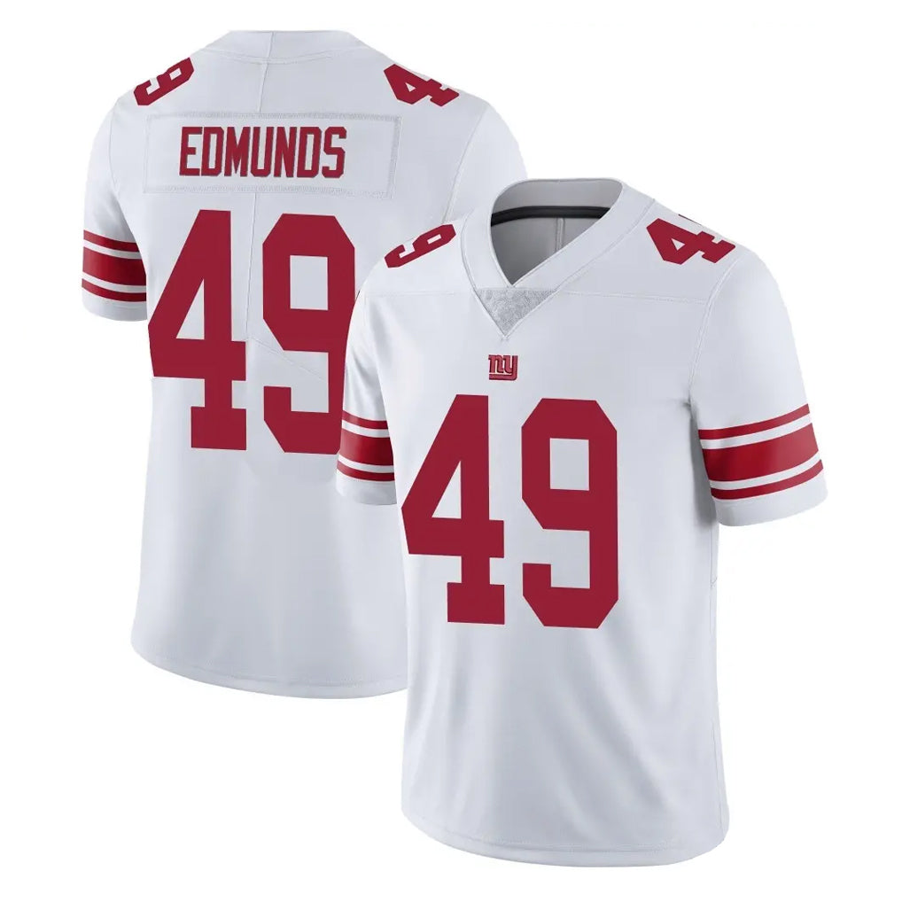 Kieara NY.Giants #49 Tremaine Edmunds Player White Limited Vapor Untouchable Home Game Stitched Jerseys