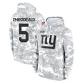 Kieara NY.Giants #5 Kayvon Thibodeaux Player Arctic Camo Salute to Service Pullover Hoodies Limited Game Stitched Jerseys