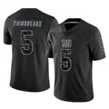Kieara NY.Giants #5 Kayvon Thibodeaux Player Black Limited Reflective Home Game Stitched Jerseys
