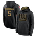 Kieara NY.Giants #5 Kayvon Thibodeaux Player Black Salute to Service Hoodies Limited Game Stitched Jerseys