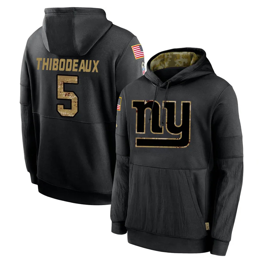 Kieara NY.Giants #5 Kayvon Thibodeaux Player Black Salute to Service Hoodies Limited Game Stitched Jerseys