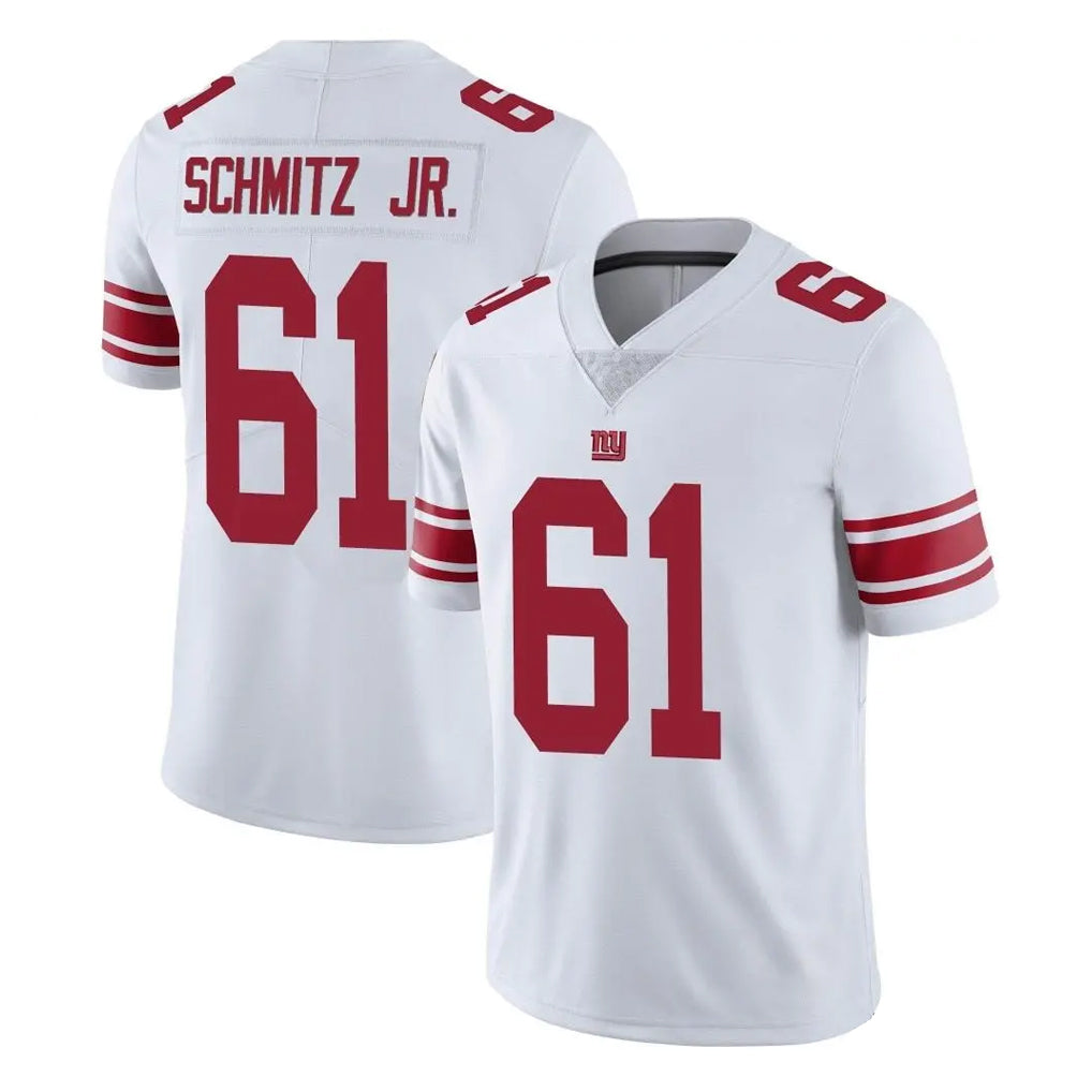 Kieara NY.Giants #61 John Michael Schmitz Jr. Player White Limited Vapor Untouchable Home Game Stitched Jerseys
