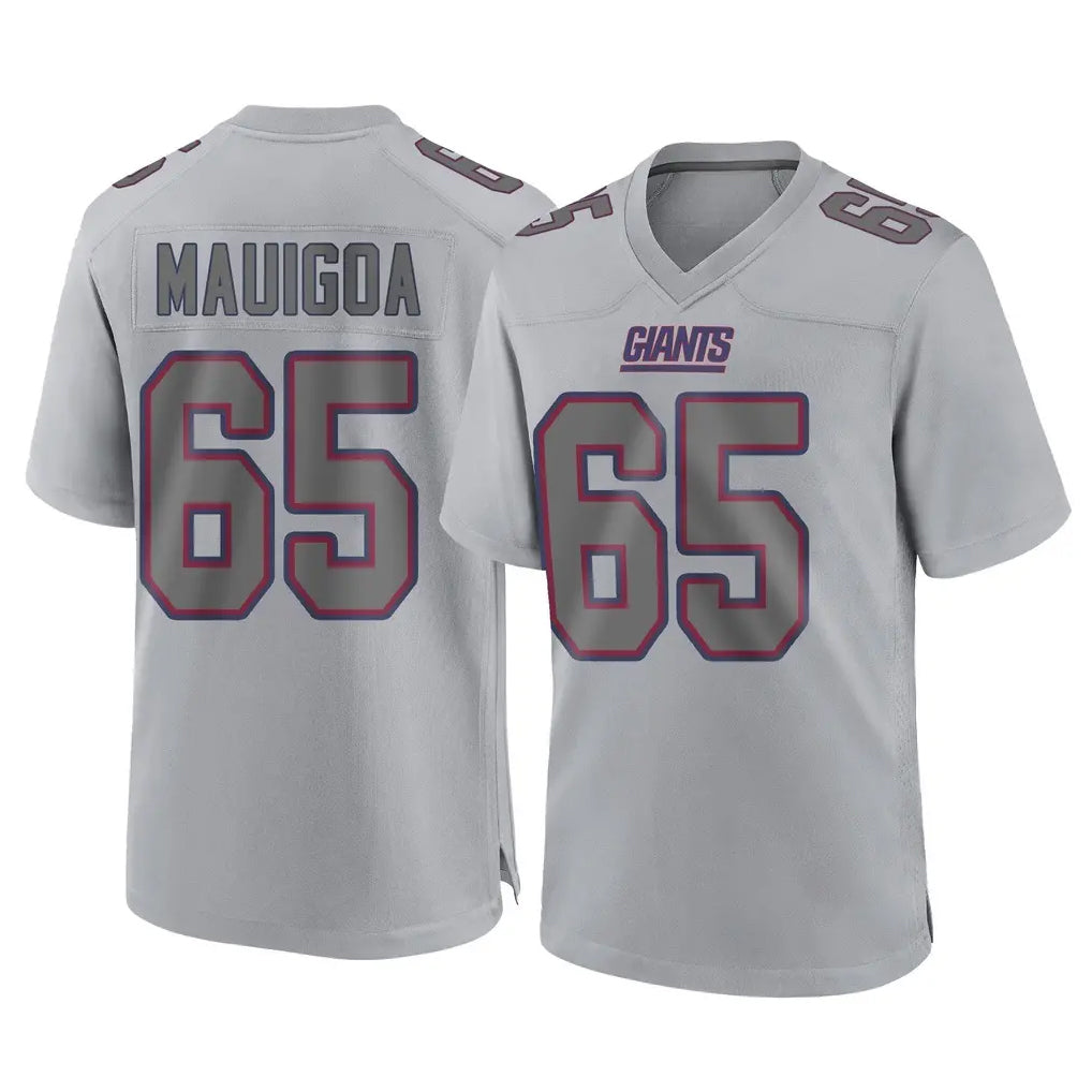 Kieara NY.Giants #65 Francis Mauigoa Player Gray Atmosphere Fashion Limited Game Stitched Jerseys