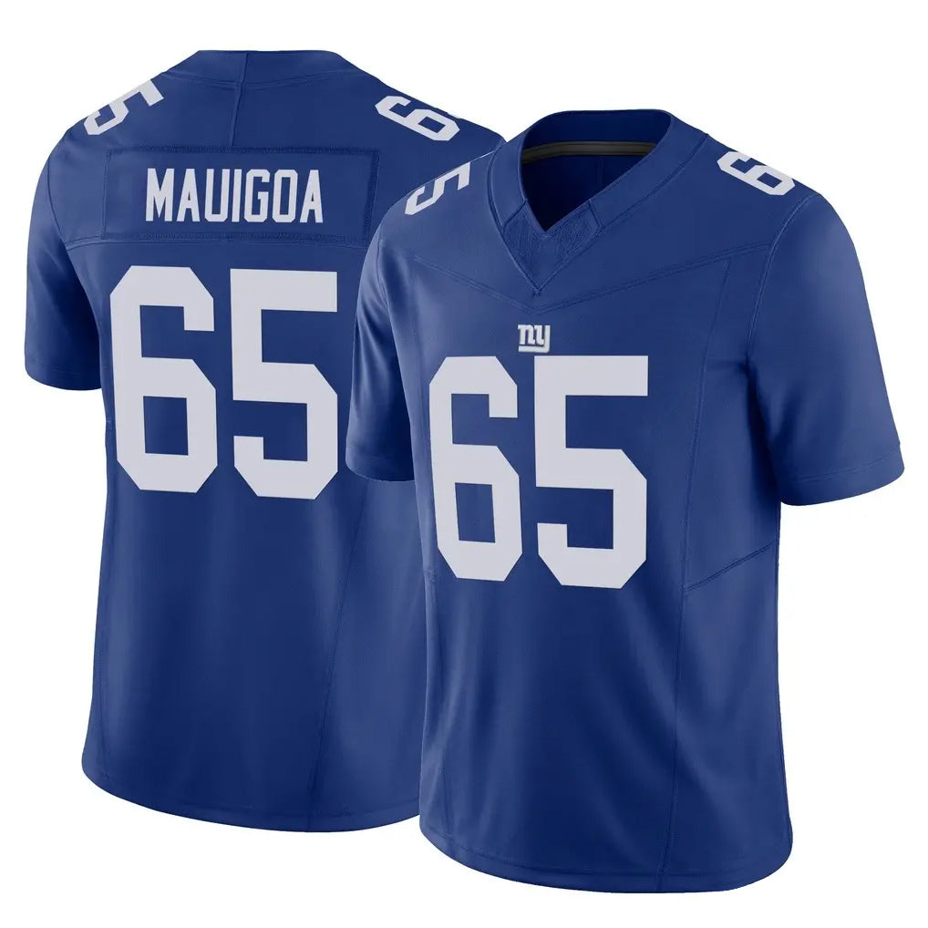 Kieara NY.Giants #65 Francis Mauigoa Player Royal Limited Vapor F.U.S.E. Home Game Stitched Jerseys