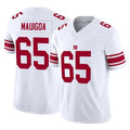 Kieara NY.Giants #65 Francis Mauigoa Player White Limited Vapor F.U.S.E. Home Game Stitched Jerseys