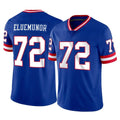 Kieara NY.Giants #72 Jermaine Eluemunor Player Royal Classic Vapor Home Game Stitched Jerseys