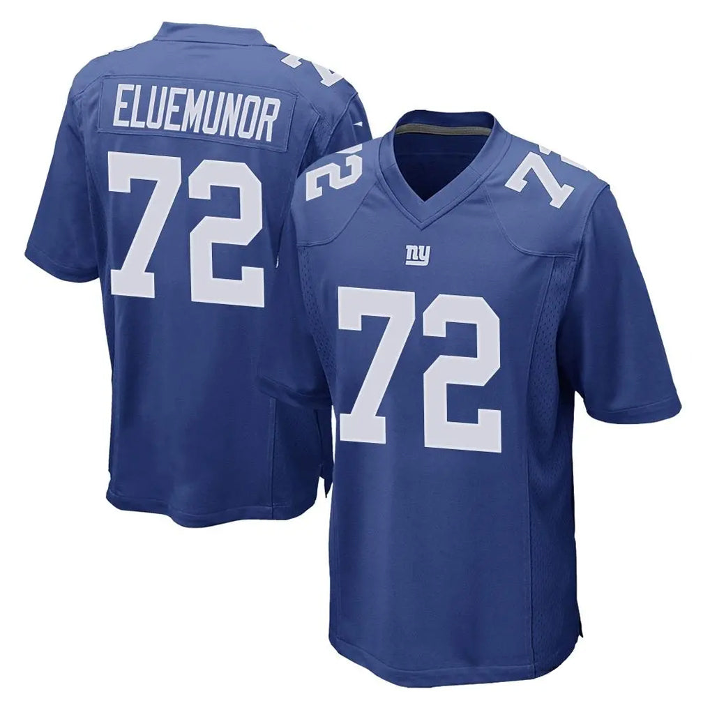 Kieara NY.Giants #72 Jermaine Eluemunor Player Royal Home Game Stitched Jerseys