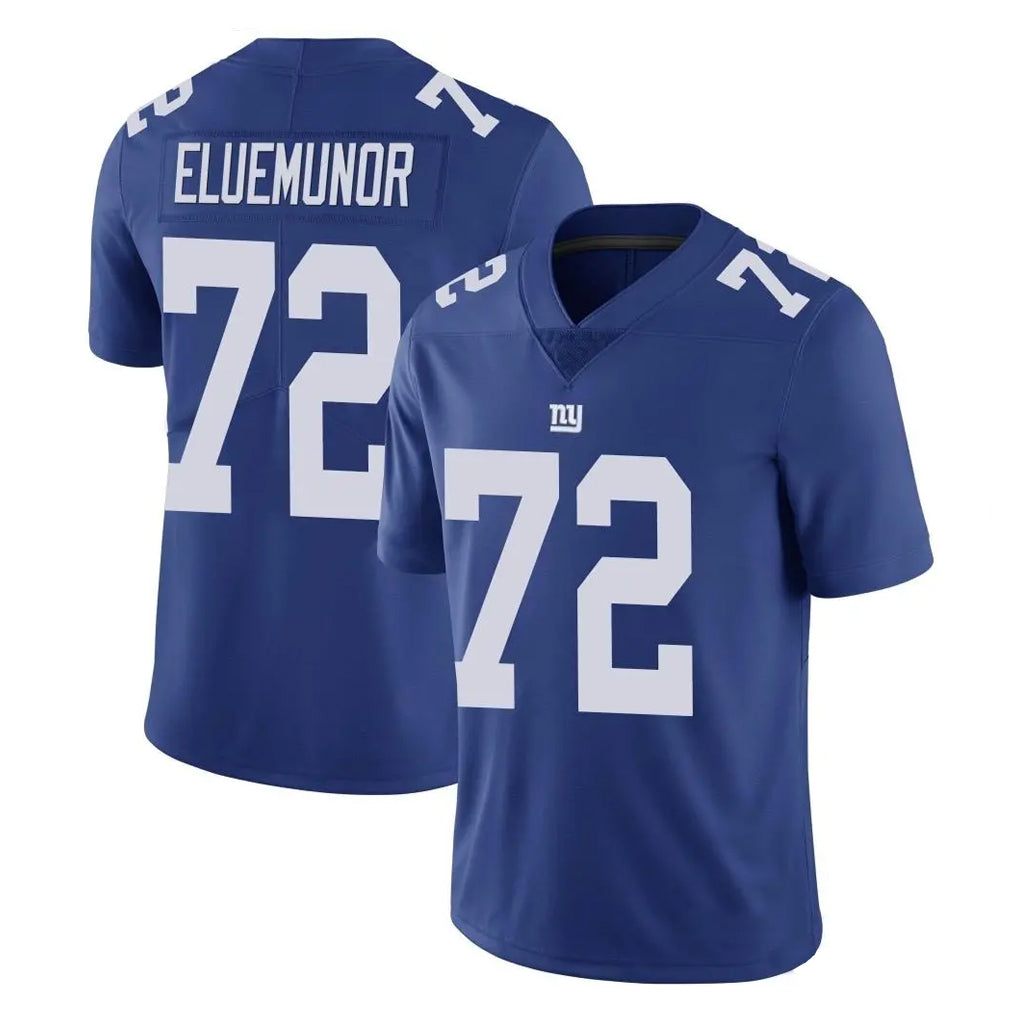 Kieara NY.Giants #72 Jermaine Eluemunor Player Royal Limited Vapor Untouchable Home Game Stitched Jerseys