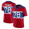 Kieara NY.Giants #78 Andrew Thomas Player Red Century Vapor F.U.S.E. Home Game Stitched Jerseys