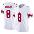 Kieara NY.Giants #8 Jevon Holland Player White Limited Vapor F.U.S.E. Home Game Stitched Jerseys