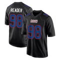 Kieara NY.Giants #98 DJ Reader Player Carbon Fashion Limited Home Game Stitched Jerseys