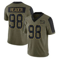 Kieara NY.Giants #98 DJ Reader Player Olive Salute To Service Limited Game Stitched Jerseys