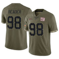 Kieara NY.Giants #98 DJ Reader Player Olive Salute To Service Limited Stitched Jerseys