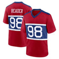 Kieara NY.Giants #98 DJ Reader Player Red Century Home Game Stitched Jerseys