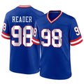 Kieara NY.Giants #98 DJ Reader Player Royal Classic Home Game Stitched Jerseys