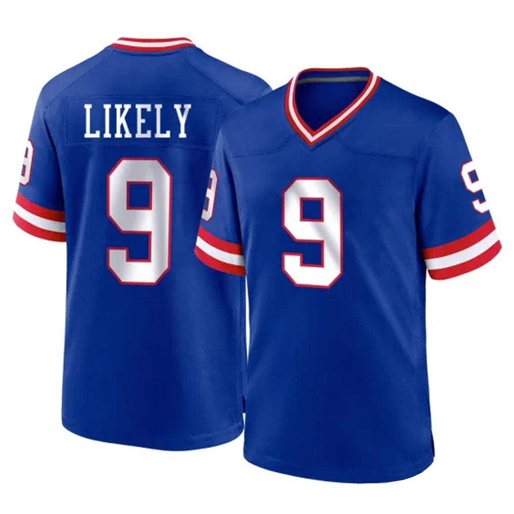Kieara NY.Giants #9 Lsaiah Likely Player Royal Classic Home Game Stitched Jerseys