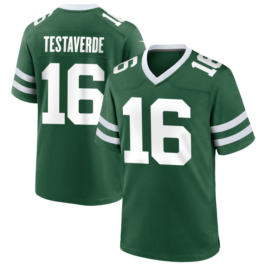 Kieara NY.Jets #16 Vinny Testaverde Player Green Home Game Stitched Jerseys