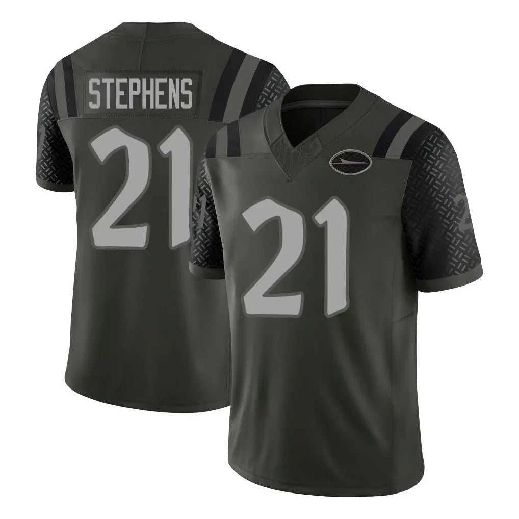 Kieara NY.Jets #21 Brandon Stephens Player Green Limited 2025 Rivalries Collection Home Game Stitched Jerseys