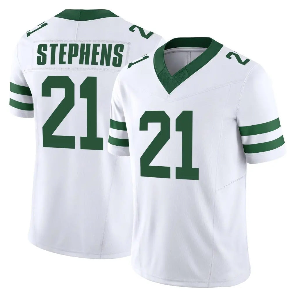Kieara NY.Jets #21 Brandon Stephens Player White Legacy Limited Vapor F.U.S.E. Home Game Stitched Jerseys