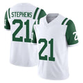 Kieara NY.Jets #21 Brandon Stephens Player White Limited Classic Vapor F.U.S.E. Home Game Stitched Jerseys