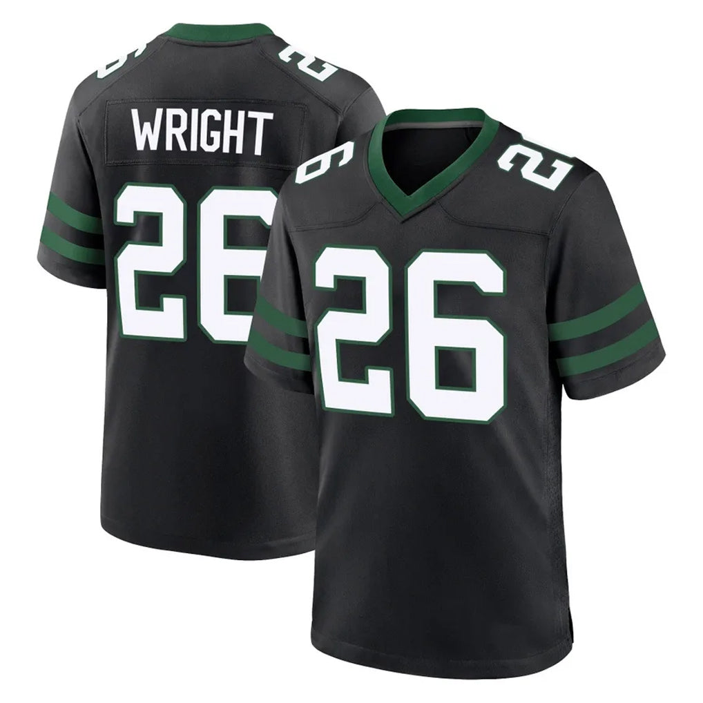 Kieara NY.Jets #26 Nahshon Wright Player Black Legacy Home Game Stitched Jerseys