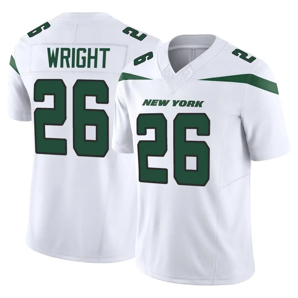Kieara NY.Jets #26 Nahshon Wright Player White Limited Vapor F.U.S.E. Home Game Stitched Jerseys