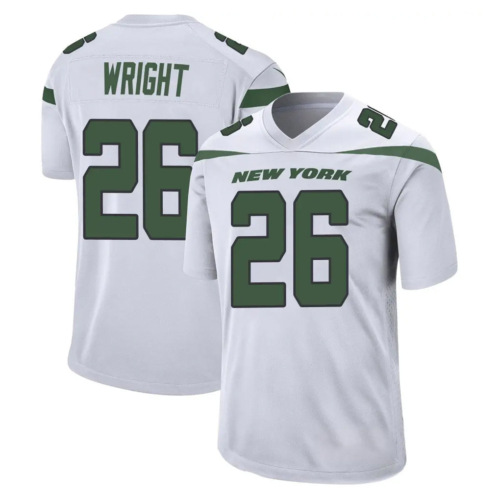 Kieara NY.Jets #26 Nahshon Wright Player White Spotlight Home Game Stitched Jerseys