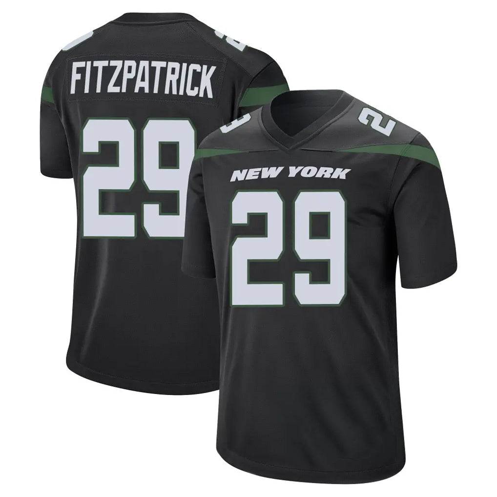 Kieara NY.Jets #29 Minkah Fitzpatrick Player Stealth Black Home Game Stitched Jerseys