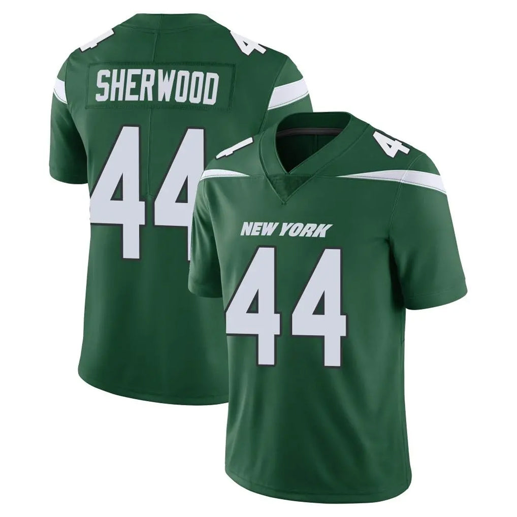 Kieara NY.Jets #44 Jamien Sherwood Player Green Limited Vapor Home Game Stitched Jerseys