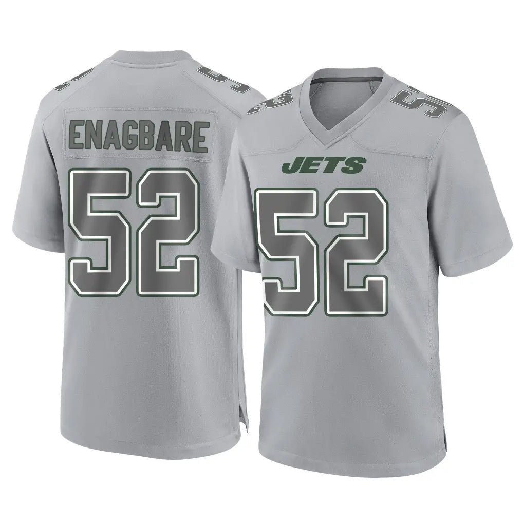 Kieara NY.Jets #52 Kingsley Enagbare Player Gray Limited Atmosphere Fashion Home Game Stitched Jerseys