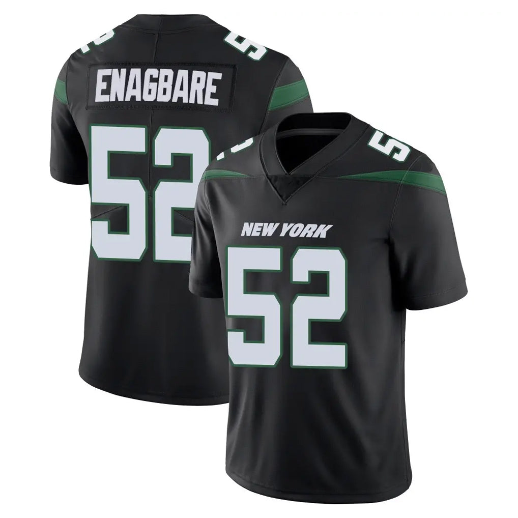 Kieara NY.Jets #52 Kingsley Enagbare Player Stealth Black Limited Vapor Home Game Stitched Jerseys