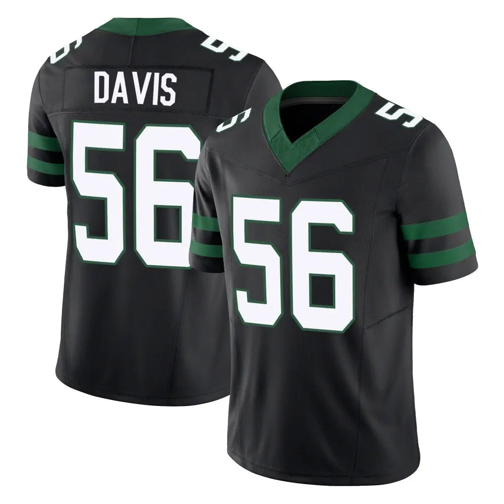 Kieara NY.Jets #56 Demario Davis Player Black Limited Legacy Vapor F.U.S.E. Home Game Stitched Jerseys