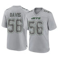 Kieara NY.Jets #56 Demario Davis Player Gray Limited Atmosphere Fashion Home Game Stitched Jerseys