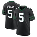 Kieara NY.Jets #5 Garrett Wilson Player Black Legacy Home Game Stitched Jerseys