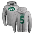 Kieara NY.Jets #5 Garrett Wilson Player Gray LOGO Pullover Hoodies Limited Game Stitched Jerseys
