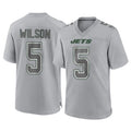 Kieara NY.Jets #5 Garrett Wilson Player Gray Limited Atmosphere Fashion Home Game Stitched Jerseys