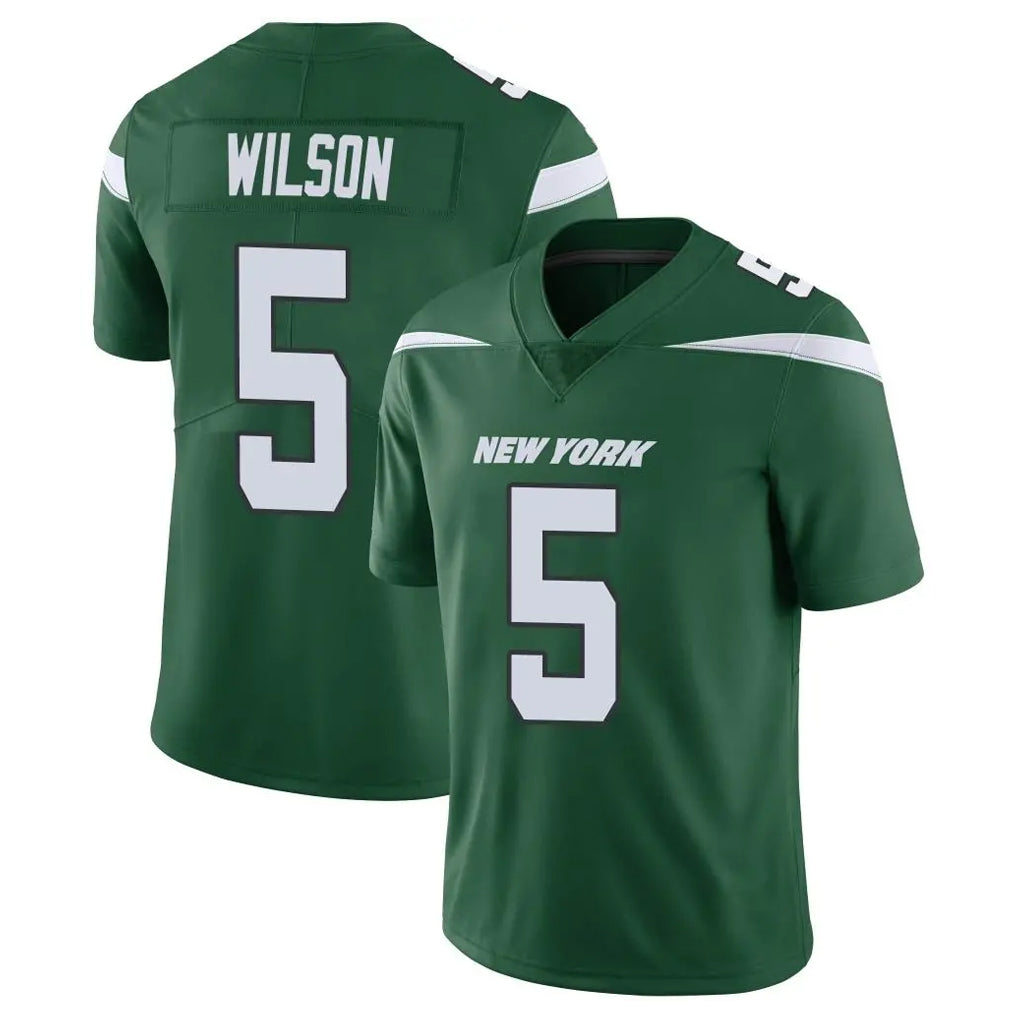 Kieara NY.Jets #5 Garrett Wilson Player Green Limited Vapor Home Game Stitched Jerseys