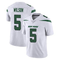 Kieara NY.Jets #5 Garrett Wilson Player White Spotlight Limited Vapor Home Game Stitched Jerseys