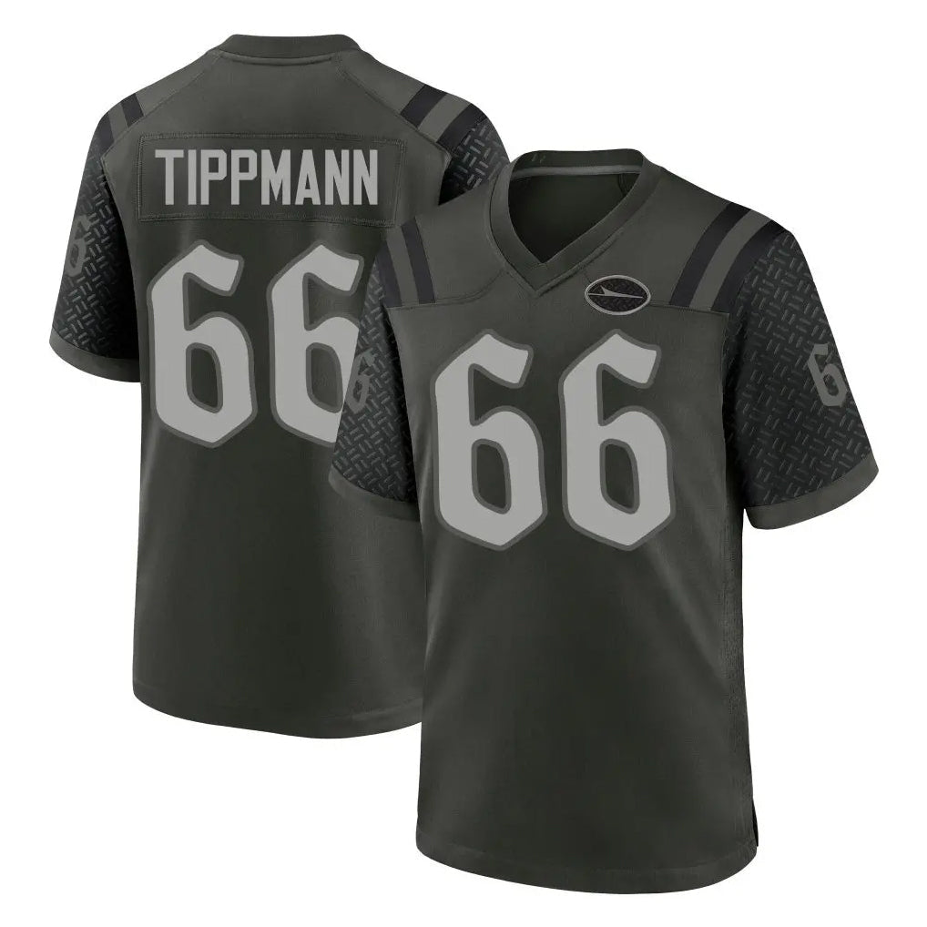 Kieara NY.Jets #66 Joe Tippmann Player Green 2025 Rivalries Collection Home Game Stitched Jerseys