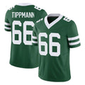 Kieara NY.Jets #66 Joe Tippmann Player Green Legacy Limited Vapor F.U.S.E. Home Game Stitched Jerseys