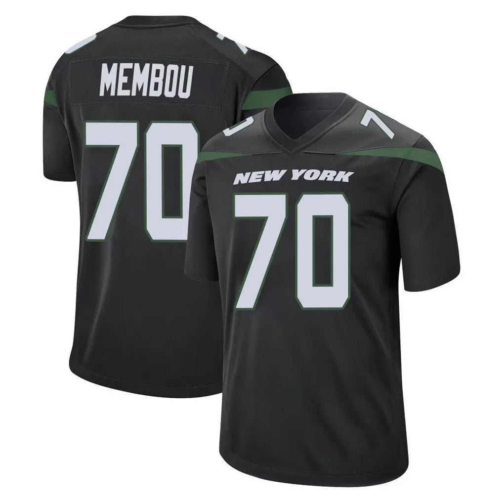 Kieara NY.Jets #70 Armand Membou Player Stealth Black Home Game Stitched Jerseys