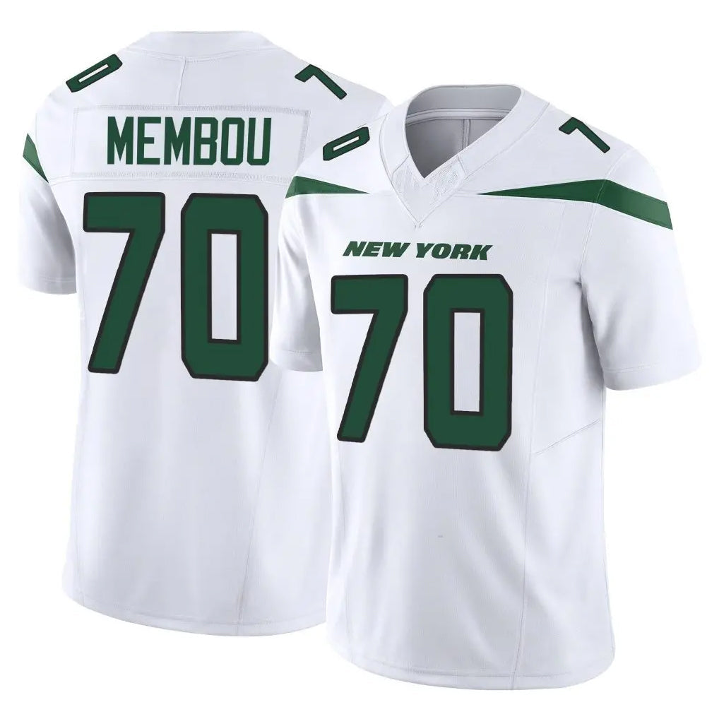 Kieara NY.Jets #70 Armand Membou Player White Limited Vapor F.U.S.E. Home Game Stitched Jerseys